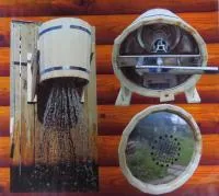 обливное устройство с клапаном дождь с нерж. вставкой 20л, банный эксперт