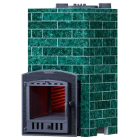 чугунная печь для бани комплект гром 40 (п2) классика 1140/40/40 змеевик кирпич