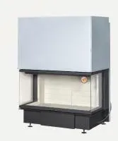 топка каминная дельта 1200 три стекла, патрубок ф250, экокамин 