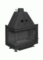 топка каминная альфа 700 lb new два стекла левая с черным шамотом патрубок ф200, экокамин