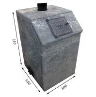 облицовка для банных печей "угк №3", высота 950 мм, закрытая, антик, талькомагнезит