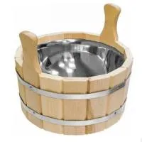 шайка двуручная 10л с нержавеющей вставкой, банный эксперт