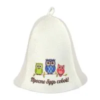 шапка для бани "просто будь совой!" hotpot банные штучки