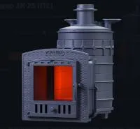 печь для бани gfs искандер зк 25 м чугунная (универсальный печь-комплект)