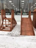 горка для детей, 180*110*400, крашеная, банный перец