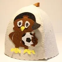 шапка банная детская с аппликацией "роналду"