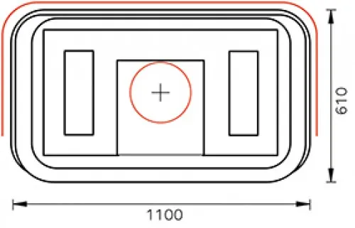печь-камин tulikivi otra natural 2235 мм 