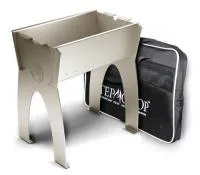 мангал тмф миртрудмай-2, высокий, разборный, решетка-гриль, с сумкой