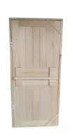 дверь деревянная, глухая, вертикальная, осина сорт а, 2 петли 180*70 см, банный перец #