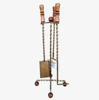 набор для камина на стойке 3 предмета балау черный банный эксперт