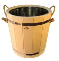 ведро "емеля" 12л, с оцинкованной вставкой, банный эксперт