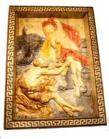 картина резная "фортуна" натуральное дерево 345*465 мм, банный эксперт