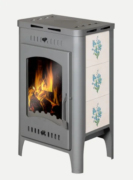 печь-камин бавария оптима изразец красный патрубок ф120мм экокамин