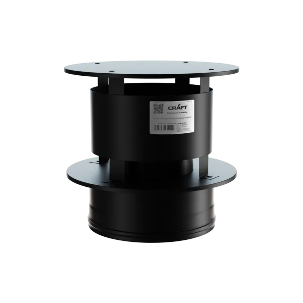 дымоход craft нержавеющий (316/0,8) ф115 l=1м черный